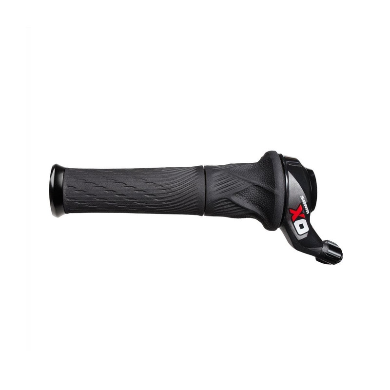 Sram X0 Shifter – Grip Shift – 2 Speed Front -Inc. Lock-On Grip Red:  2 Speed