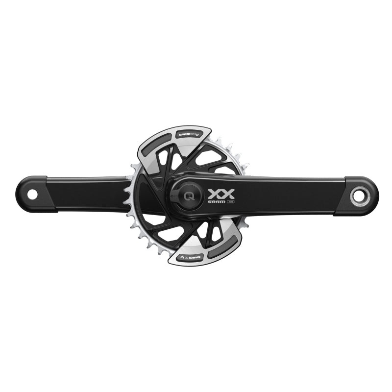 SRAM XX Eagle T-Type AXS Power Meter Wide Crankset – 165mm 12-Spd 32t Chainring Direct Mount 2-Guards PM DUB Spindle BLK