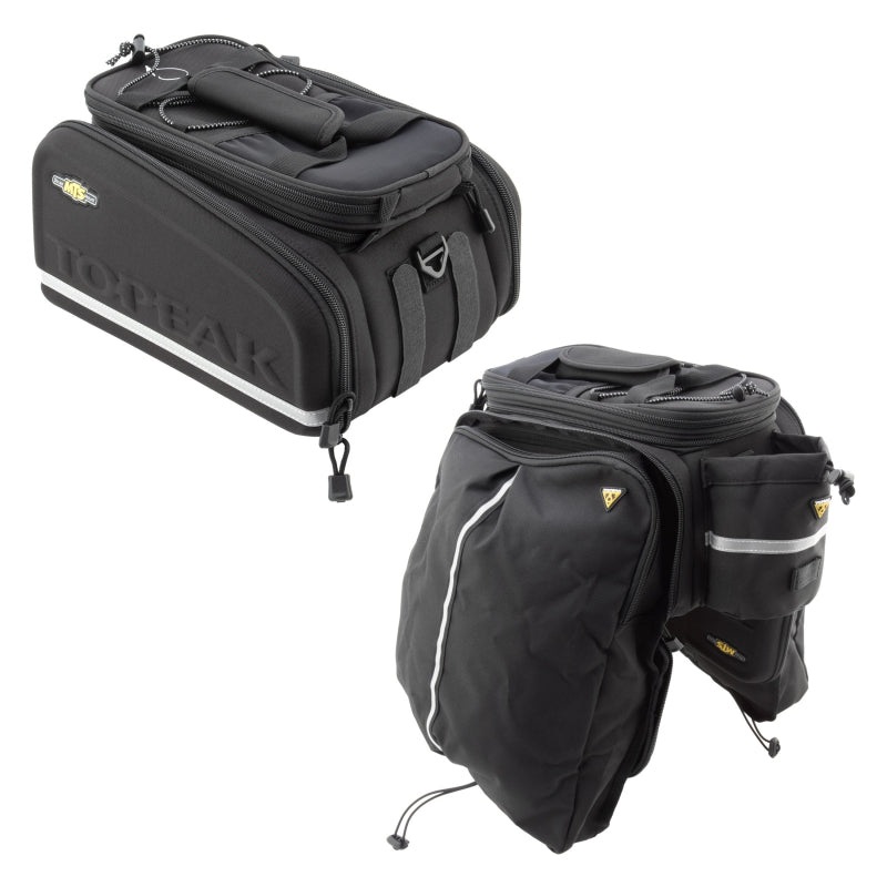 Topeak MTS Trunk Bag DXP Rack Bag Expandable Panniers – Strap Mount BLK