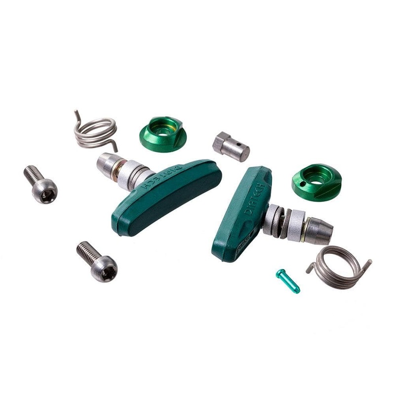 Dia-Compe Ti Fiesta Pack for Hombre AD/FS996 Nutted Brake Pad Green