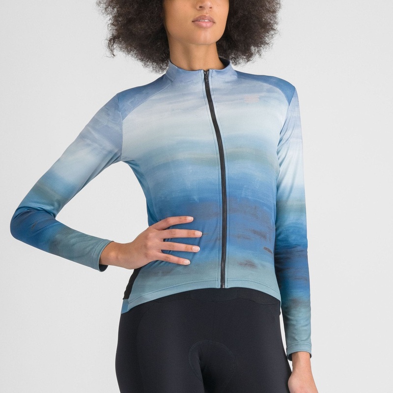 Maglia maniche lunghe donna Sportful Flow Supergiara – Blu