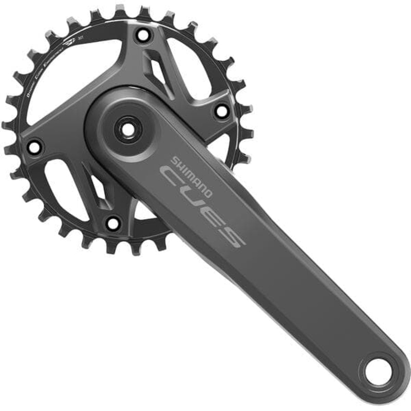 Shimano CUES FC-U6000-1 CUES 2 piece design chainset, for 9/10/11-speed, 55mm C/L, 175mm, 30T