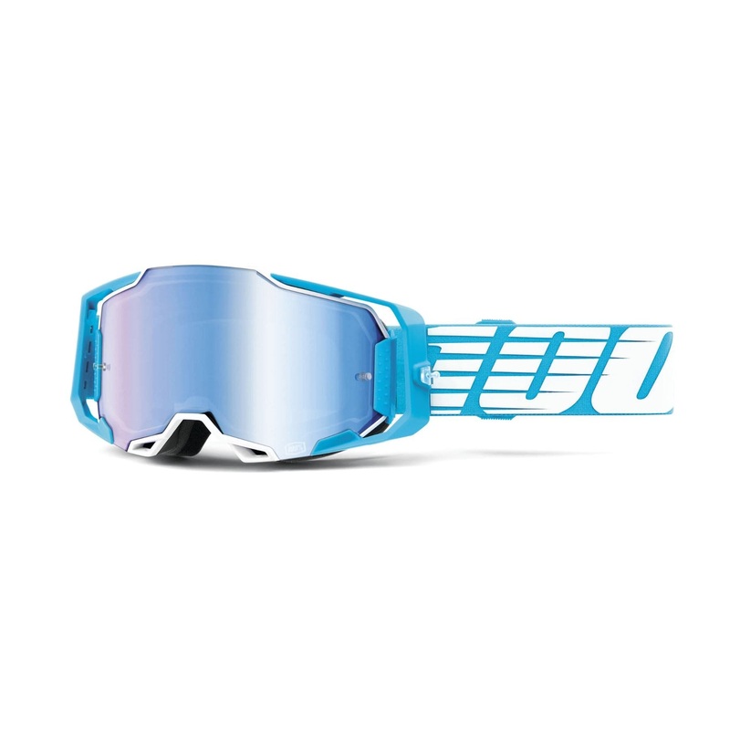 100% Armega Goggle Sky / Mirror Blue Lens