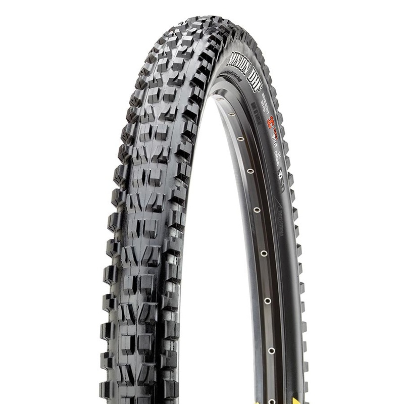 Maxxis Minion DHF Mountain Tire 27.5×2.50 Folding Tubeless Ready MaxxGrip DH E50 Wide Trail 60x2TPI Black