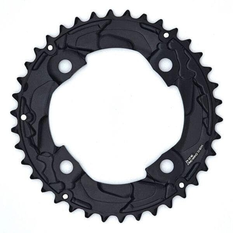 Shimano Deore FC-M617 Deore 10 speed double outer chainring, 38T-AZ