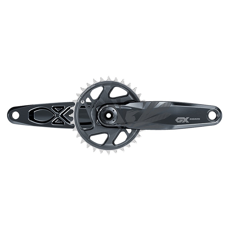 SRAM GX Eagle Fat Bike Crankset – 170mm 12-Speed 30t Direct Mount DUB Spindle Interface For 190mm Rear Spacing Lunar
