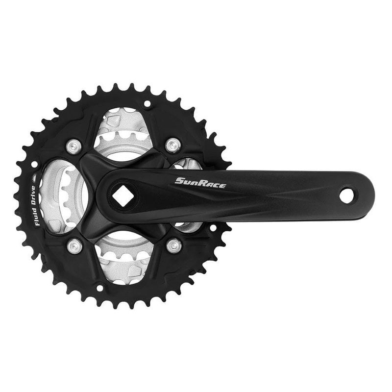 SunRace FCM500 Triple Crank – Black 170mm